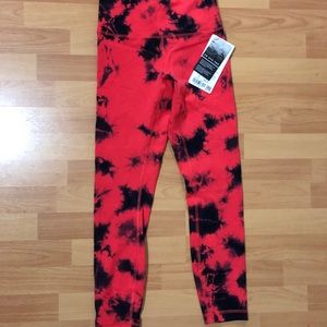 Lululemon Wunder train 25”L rare tie dye